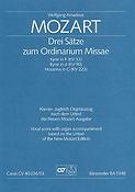 Mozart: Drei Satze zum Ordinarium Missae (SATB)