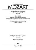 Mozart: Ave verum corpus KV 618 (Partituur)