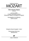 Mozart: Ave verum corpus KV 618 (Vocalscore)