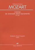 Mozart: Litaniae de venerabili altaris Sacramento in Es KV 243 (Studiepartituur)