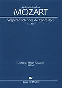 Mozart: Vesperae solennes de Confessore KV 339 (Vocal Score)