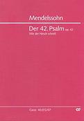 Mendelssohn: Der 42. Psalm Wie der Hirsch schreit op. 42 (Studiepartituur)