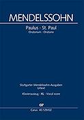 Mendelssohn: Paulus - St. Paul Oratorio (XL Vocal Score)