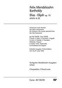 Mendelssohn: Elias Opus 70 (Koorpartituur)