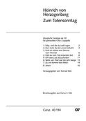 Herzogenberg: Liturgische Gesänge (Totensonntag) (Partituur)