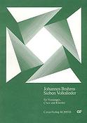 Brahms: Sieben deutsche Volkslieder (Partituur)