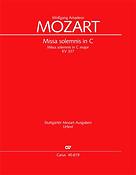 Mozart: Missa solemnis in C KV 337 (Partituur)