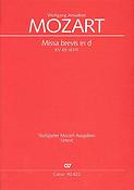 Mozart: Missa brevis in d KV 65 (Partituur)