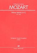Mozart: Missa brevis in G - Missa Pastoralis in G KV 140 (Studiepartituur)