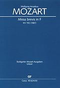 Mozart: Missa brevis in F Kleine Credomesse KV 192 (Vocalscore)
