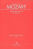 Mozart: Missa brevis in D KV 194 (Partituur)