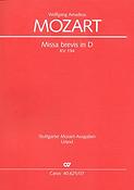 Mozart: Missa brevis in D KV 194 (Studiepartituur)