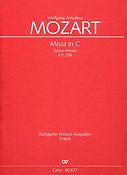 Mozart: Missa in C Spaur-Messe KV 258 (Partituur)