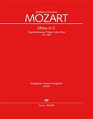 Mozart: Missa in C Orgelsolomesse KV 259 (Partituur)
