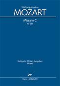 Mozart: Missa in C Orgelsolomesse KV 259 (Vocalscore)