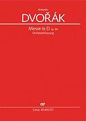 Antonin Dvorak: Messe in D Op. 86 (Studiepartituur)