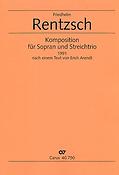 Friedhelm Rentzsch: Komposition Fur Sopran und Streichtrio (Partituur)