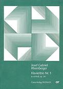 Josef Gabriel Rheinberger: Klaviertrio Nr. 1 in d (Partituur)