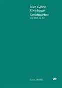 Josef Gabriel Rheinberger: Streichquintett (Partituur)