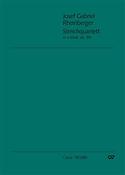 Josef Gabriel Rheinberger: Streichquartett Nr. 1 (2 Fassungen) (Partituur)