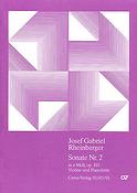 Josef Gabriel Rheinberger: Violinsonate Nr. 2 in e (Partituur)