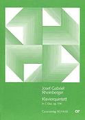 Josef Gabriel Rheinberger: Klavierquintett in C (Partituur)