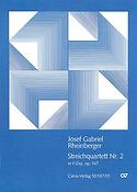 Josef Gabriel Rheinberger: Streichquartett Nr. 2 (2 Fassungen) (Partituur)