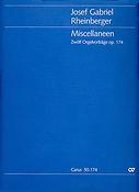 Josef Gabriel Rheinberger: Miscellaneen. Zwölf Orgelvorträge op. 174 (Partituur)