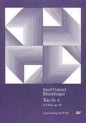 Josef Gabriel Rheinberger: Klaviertrio Nr. 4 in F (Partituur)