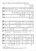 Reger: Good night- Mozart: God is our refuge (Partituur)