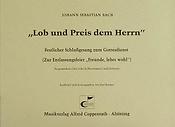 Bach: Lob und Preis Dem Herrn BWV 207 (Partituur)