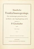 Griesbacher, S?mtliche Fronleichnamsges?nge