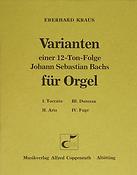 Varianten einer 12-Ton-Folge Johann Sebastian Bach