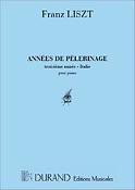 Franz Liszt: Annees De Pelerinage 3 Annee Italie