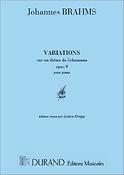 Brahms: Variations Op 9 Piano (Schumann 
