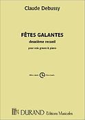 Claude Debussy: Fetes Galantes V.2 Voix Elevee-Piano 