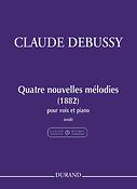 Claude Debussy: Quatre nouvelles mélodies (1882)