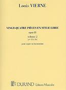 Louis Vierne: 24 Pièces en Style Libre Opus 31 Vol.2