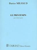 Darius Milhaud: Le Printemps Violon-Piano