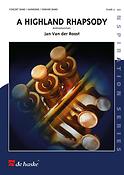 Jan Van der Roost: A Highland Rhapsody (Partituur Harmonie Fanfare Brassband)