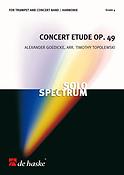 Concert Etude opus 49(for Trumpet and band)