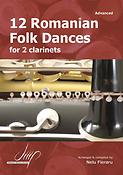 12 Romanian Folk Dances fuer 2 Clarinets