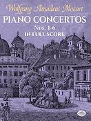 Mozart: Piano Concertos Nos 1-6 (Partituur)