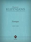 Francis Kleynjans: L'unique, opus 270