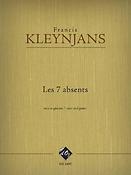 Francis Kleynjans: Les 7 absents, opus 274