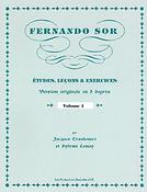 Fernando Sor: Études, leçons et exercices, vol. 1