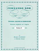 Fernando Sor: Études, leçons et exercices, vol. 5