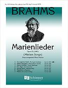 Brahms: Marienlieder  No. 1. Der englische Gruss