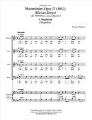Brahms: Marienlieder  No. 6. Magdalena