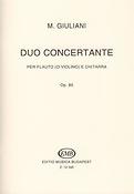 Mauro Giuliani: Duo concertante op. 85 per flauto (o violino) e c(per flauto (o violino) e chitarra)
